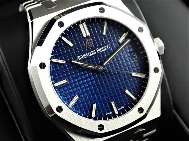 オーデマピゲ ロイヤルオーク Ref.15503BC.OO.1220BC.01 ホワイトゴールド ブルー文字盤
