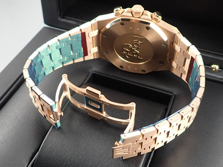 オーデマピゲ ロイヤルオーク クロノグラフ Ref.26331OR.OO.D821CR.01 ピンクゴールド ブラウン文字盤