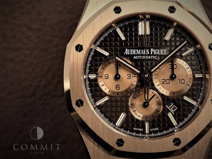 オーデマピゲ ロイヤルオーク クロノグラフ Ref.26331OR.OO.D821CR.01 ピンクゴールド ブラウン文字盤