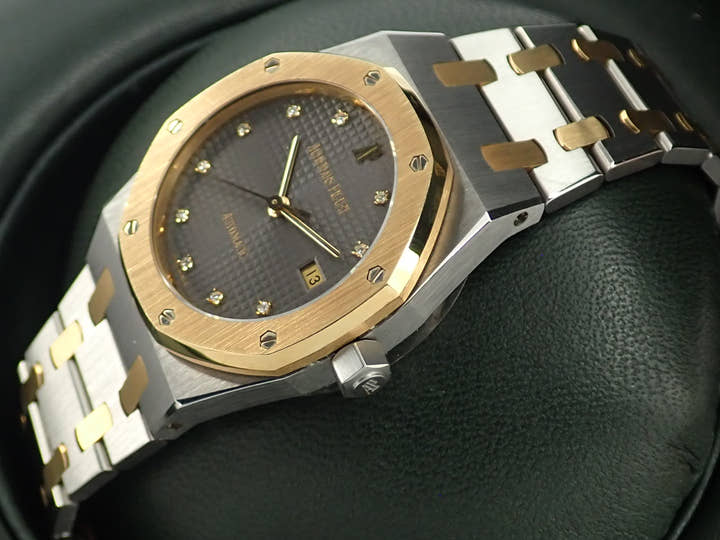 オーデマピゲ ロイヤルオーク Ref.15000SA ステンレススチール/イエローゴールド グレー文字盤