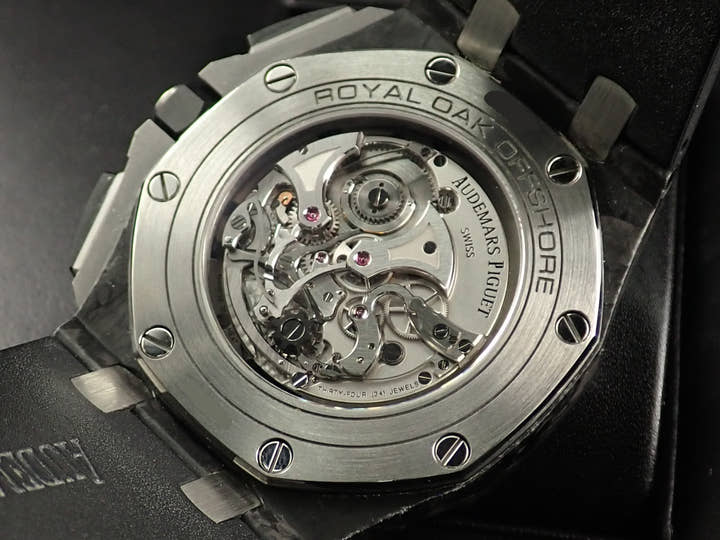 オーデマピゲ ロイヤルオーク オフショア トゥールビヨン クロノグラフ Ref.26550AU.OO.A002CA.01 カーボン ブラック文字盤