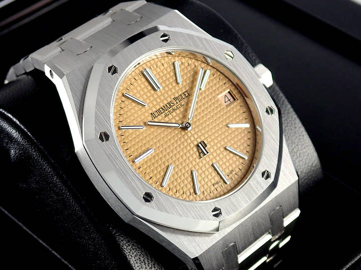 オーデマピゲ ロイヤルオーク Ref.15202BC.OO.1240BC.01 ピンクゴールドカラー文字盤 未使用 royal-oak-192