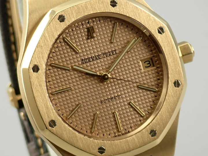 オーデマピゲ ロイヤルオーク Ref.14800BA イエローゴールド サーモン文字盤