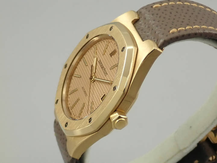 オーデマピゲ ロイヤルオーク Ref.14800BA イエローゴールド サーモン文字盤