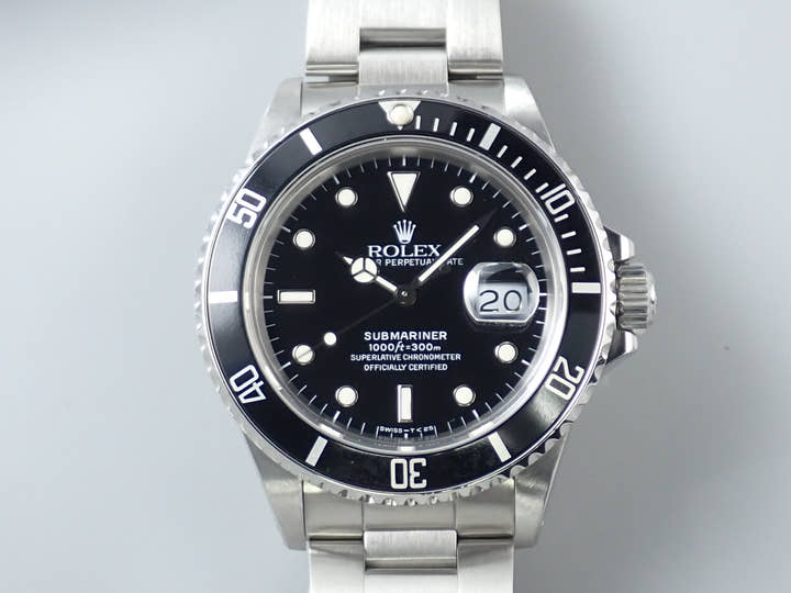ロレックス サブマリーナー デイト Ref.168000 ステンレススチール ブラック文字盤