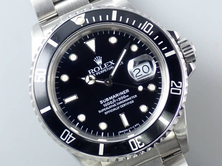 ロレックス サブマリーナー デイト Ref.168000 ステンレススチール ブラック文字盤
