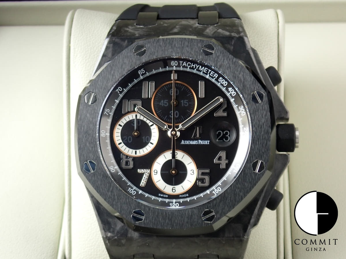 オーデマピゲ ロイヤルオーク オフショア GINZA7 Ref.26205AU.OO.D002CR.01 カーボン ブラック文字盤