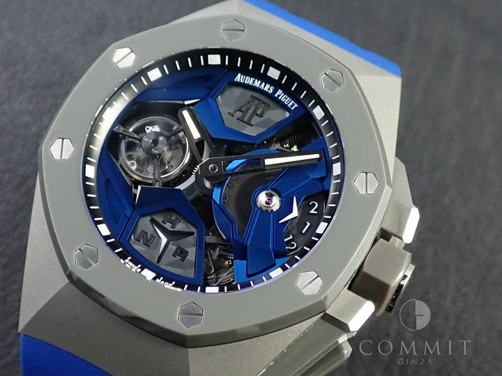 オーデマピゲ ロイヤルオーク コンセプト フライング トゥールビヨン GMT Ref.26589IO.OO.D030CA.01 チタン ブルー文字盤
