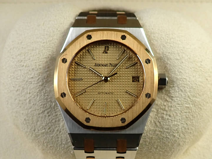 オーデマピゲ ロイヤルオーク Ref.14790SA.O.0789SA.04 ステンレススチール/イエローゴールド シャンパン文字盤