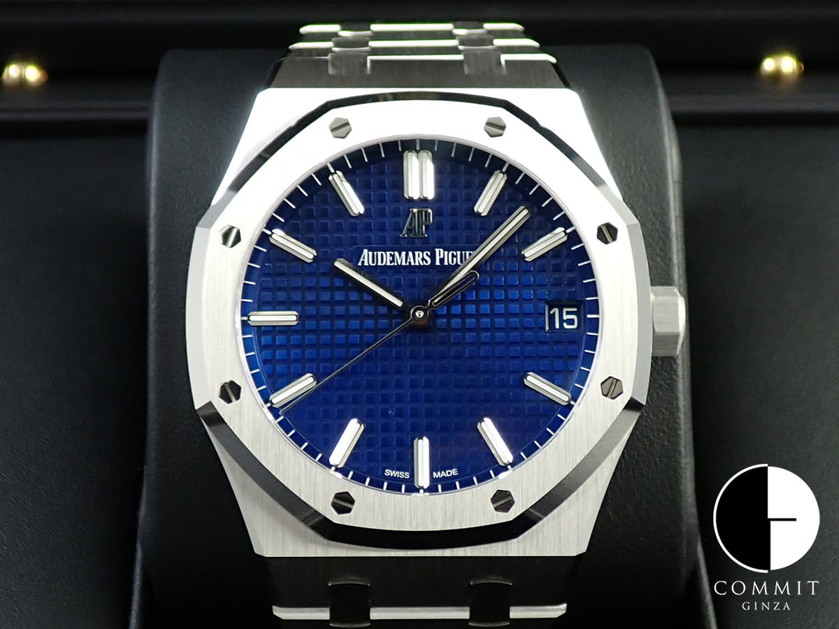 オーデマピゲ ロイヤルオーク Ref.15503BC.OO.1220BC.01 ホワイトゴールド ブルー文字盤