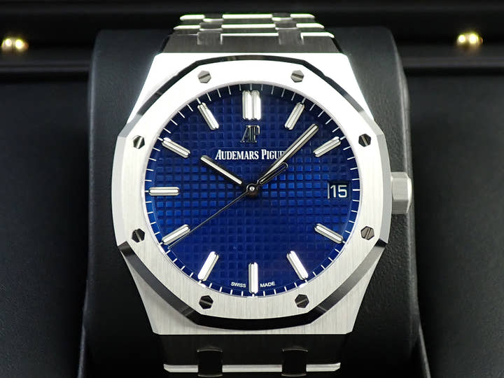 オーデマピゲ ロイヤルオーク Ref.15503BC.OO.1220BC.01 ホワイトゴールド ブルー文字盤