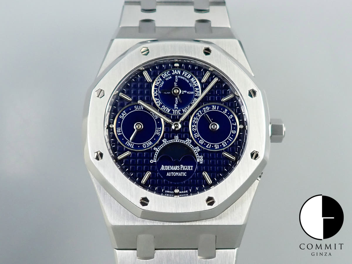 オーデマピゲ ロイヤルオーク パーペチュアルカレンダー Ref.25820ST.OO.0944ST.05 ステンレススチール ブルー文字盤
