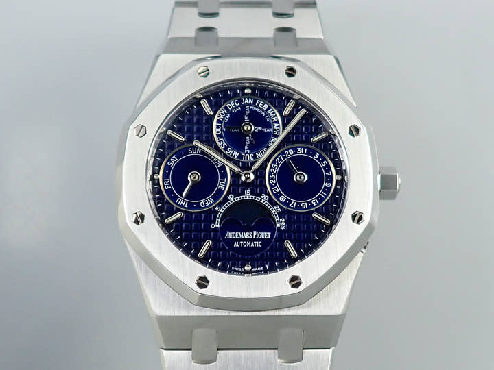 オーデマピゲ ロイヤルオーク パーペチュアルカレンダー Ref.25820ST.OO.0944ST.05 ステンレススチール ブルー文字盤