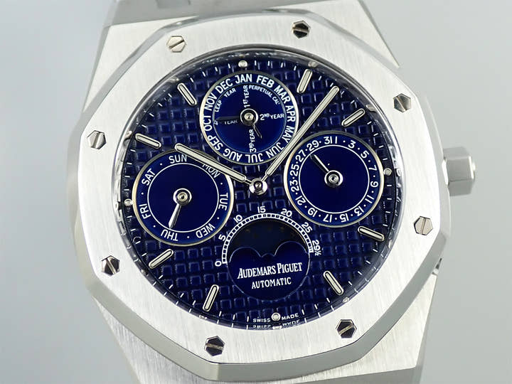 オーデマピゲ ロイヤルオーク パーペチュアルカレンダー Ref.25820ST.OO.0944ST.05 ステンレススチール ブルー文字盤