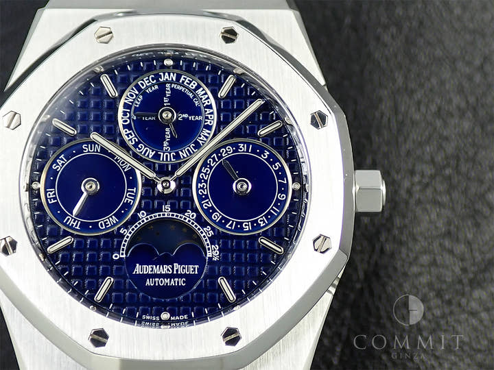 オーデマピゲ ロイヤルオーク パーペチュアルカレンダー Ref.25820ST.OO.0944ST.05 ステンレススチール ブルー文字盤
