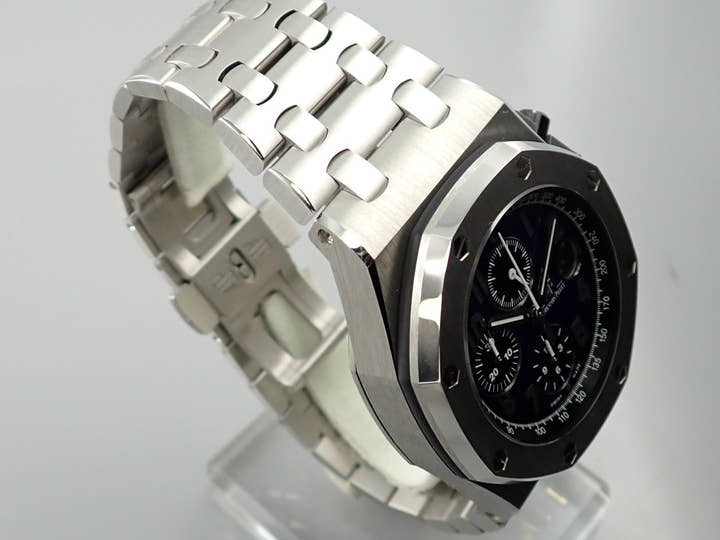 オーデマピゲ ロイヤルオーク オフショア クロノグラフ Ref.26470PT.OO.1000PT.02 プラチナ スモークブルー文字盤