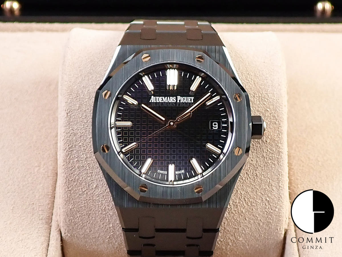 オーデマピゲ ロイヤルオーク Ref.77350CE.OO.1266CE.02.A セラミック レインボータペストリー文字盤