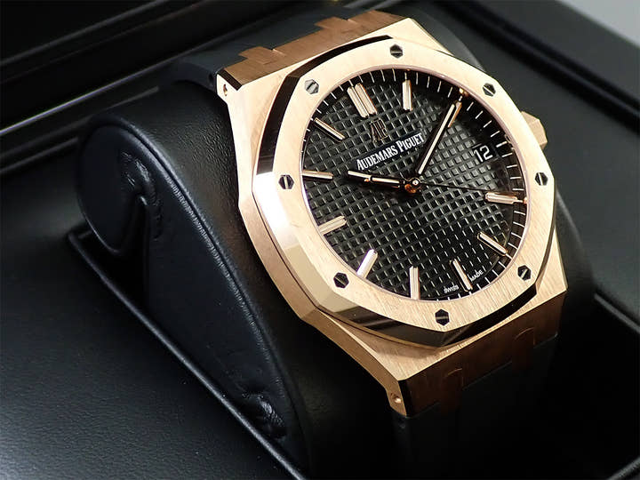 Audemars Piguet Royal Oak Ref. 15500OR.OO.D002CR.01 Pink Gold Black Dial