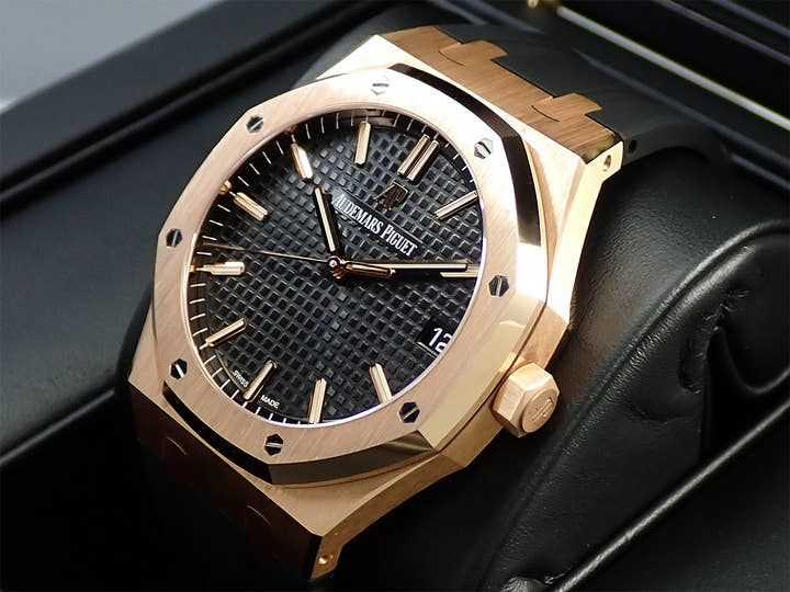 Audemars Piguet Royal Oak Ref. 15500OR.OO.D002CR.01 Pink Gold Black Dial