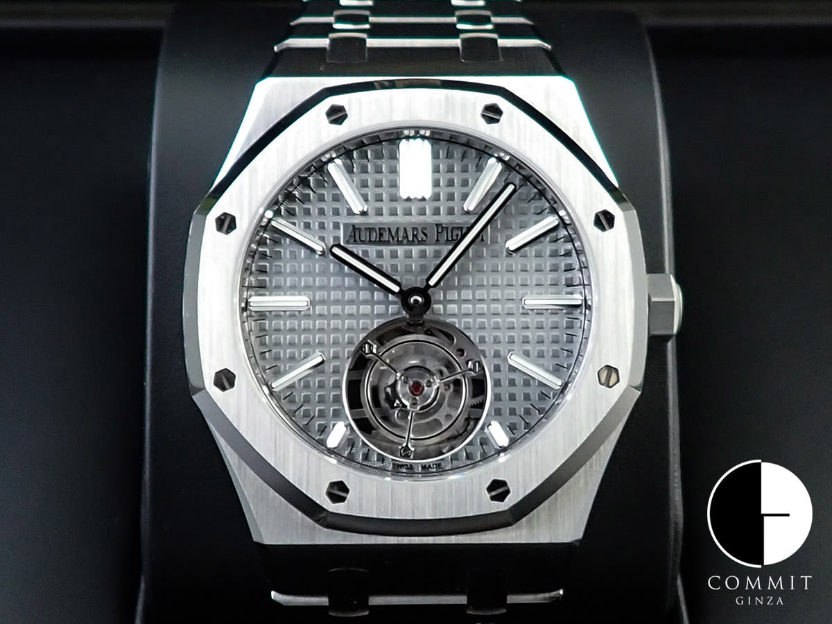 オーデマピゲ ロイヤルオーク フライング トゥールビヨン Ref.26730ST.OO.1320ST.06 ステンレススチール グレー文字盤