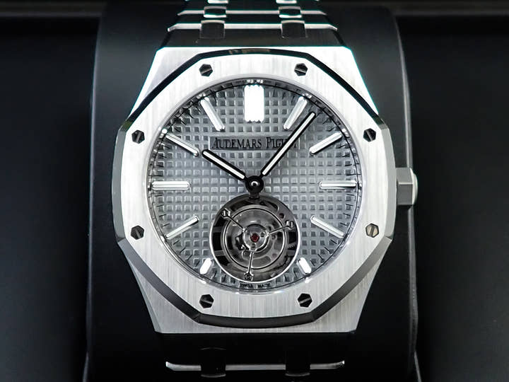 オーデマピゲ ロイヤルオーク フライング トゥールビヨン Ref.26730ST.OO.1320ST.06 ステンレススチール グレー文字盤