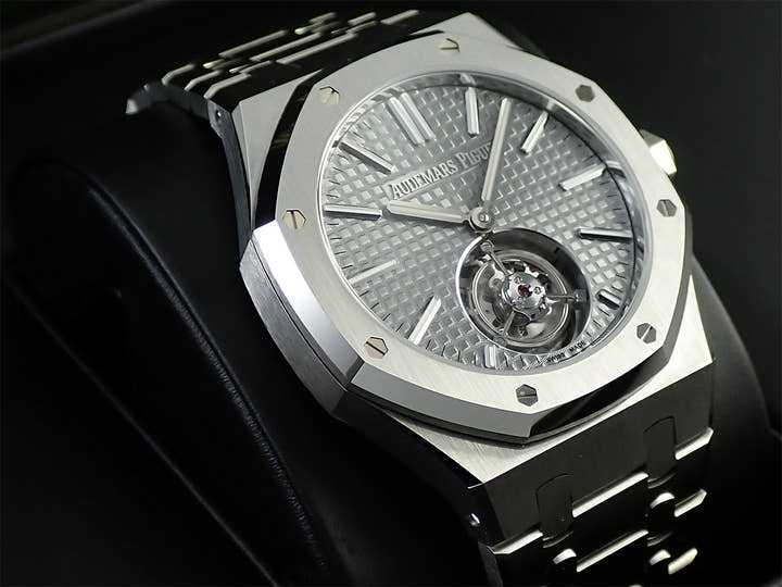 オーデマピゲ ロイヤルオーク フライング トゥールビヨン Ref.26730ST.OO.1320ST.06 ステンレススチール グレー文字盤