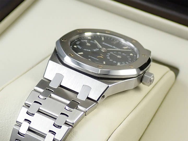 オーデマピゲ ロイヤルオーク デイデイト ムーンフェイズ Ref.25594ST.OO.0789ST.03 ステンレススチール ブルー文字盤