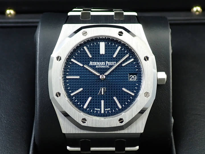 オーデマピゲ ロイヤルオーク ジャンボ エクストラ シン Ref.15202ST.OO.1240ST.01 ステンレススチール ブルー文字盤
