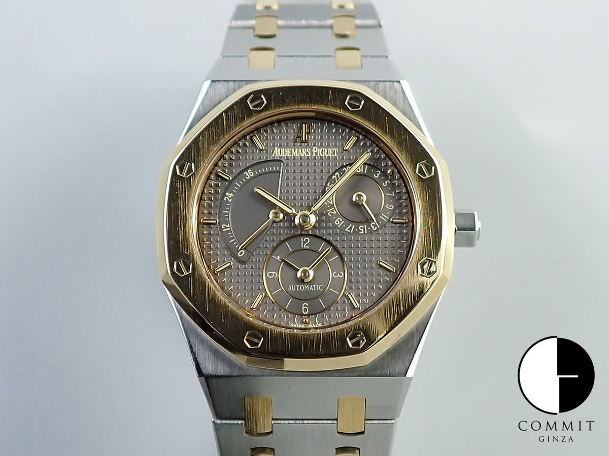 オーデマピゲ ロイヤルオーク デュアルタイム Ref.25730SA.O.0789SA.01 ステンレススチール/イエローゴールド グレー文字盤