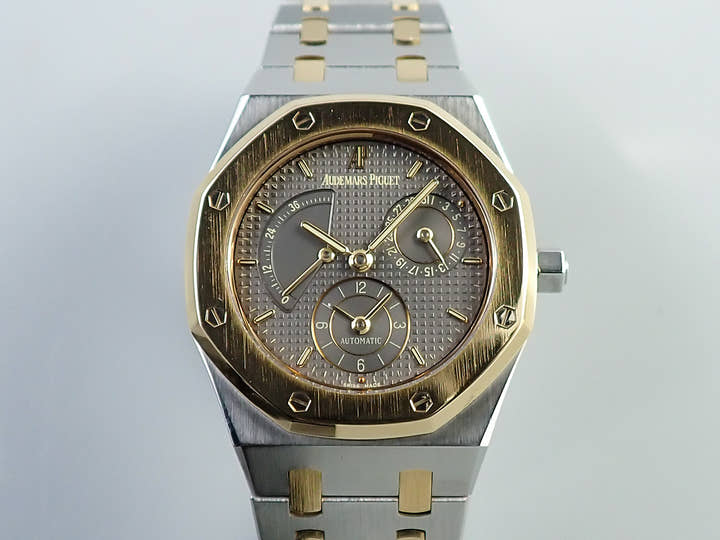 オーデマピゲ ロイヤルオーク デュアルタイム Ref.25730SA.O.0789SA.01 ステンレススチール/イエローゴールド グレー文字盤