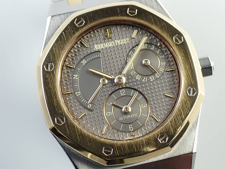 オーデマピゲ ロイヤルオーク デュアルタイム Ref.25730SA.O.0789SA.01 ステンレススチール/イエローゴールド グレー文字盤