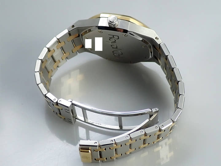 オーデマピゲ ロイヤルオーク デュアルタイム Ref.25730SA.O.0789SA.01 ステンレススチール/イエローゴールド グレー文字盤