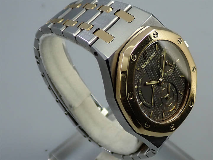 オーデマピゲ ロイヤルオーク デュアルタイム Ref.25730SA.O.0789SA.01 ステンレススチール/イエローゴールド グレー文字盤