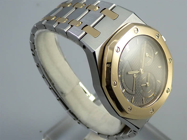 オーデマピゲ ロイヤルオーク デュアルタイム Ref.25730SA.O.0789SA.01 ステンレススチール/イエローゴールド グレー文字盤