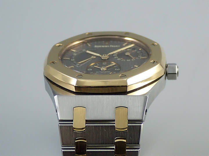 オーデマピゲ ロイヤルオーク デュアルタイム Ref.25730SA.O.0789SA.01 ステンレススチール/イエローゴールド グレー文字盤