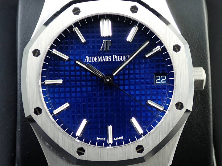 オーデマピゲ ロイヤルオーク Ref.15503BC.OO.1220BC.01 ホワイトゴールド ブルー文字盤