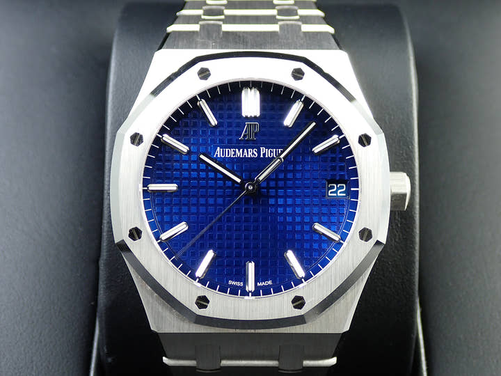 オーデマピゲ ロイヤルオーク Ref.15503BC.OO.1220BC.01 ホワイトゴールド ブルー文字盤