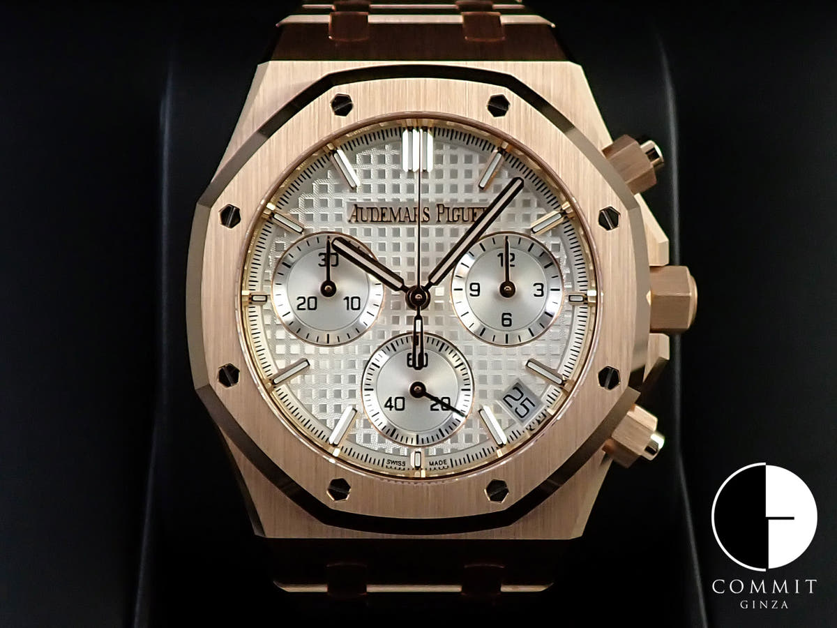 オーデマピゲ ロイヤルオーク クロノグラフ 50周年記念 Ref.26240OR.OO.1320OR.03 ピンクゴールド シルバー文字盤