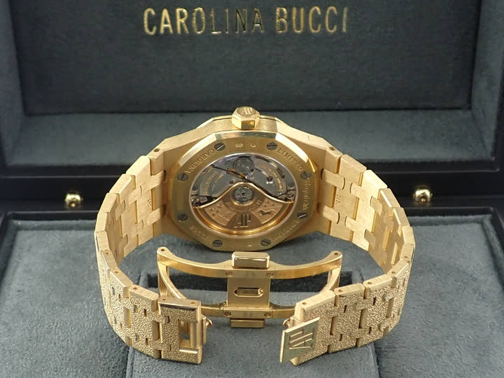 オーデマピゲ ロイヤルオーク フロステッドゴールド Ref.15454BA.GG.1259BA.02 イエローゴールド シルバー文字盤