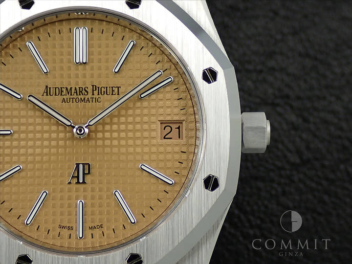 オーデマピゲ ロイヤルオーク ジャンボ エクストラ シン Ref.15202BC.OO.1240BC.01 ホワイトゴールド ピンクゴールド文字盤