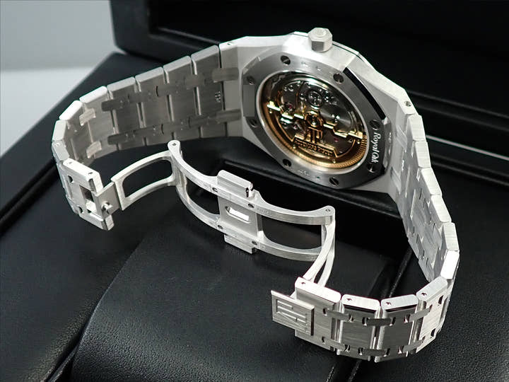 オーデマピゲ ロイヤルオーク ジャンボ エクストラ シン Ref.15202BC.OO.1240BC.01 ホワイトゴールド ピンクゴールド文字盤