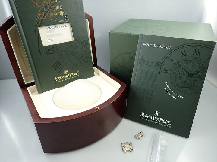 オーデマピゲ ロイヤルオーク Ref.14790SA/O/0789SA ステンレススチール/イエローゴールド グレー文字盤