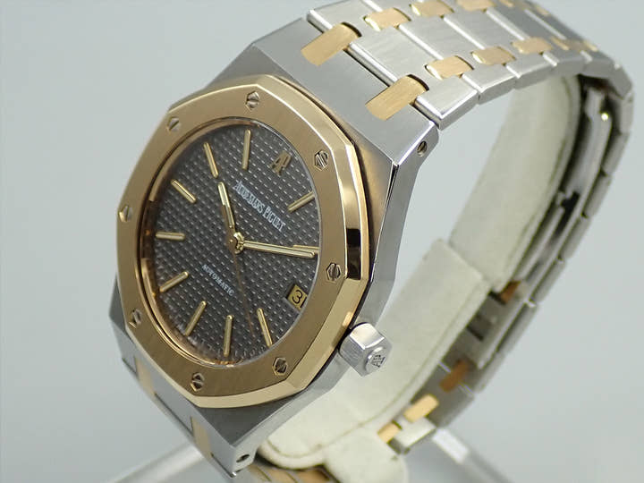 オーデマピゲ ロイヤルオーク Ref.14790SA/O/0789SA ステンレススチール/イエローゴールド グレー文字盤