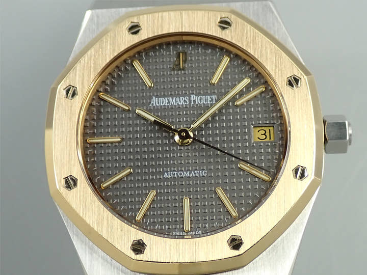 オーデマピゲ ロイヤルオーク Ref.14790SA/O/0789SA ステンレススチール/イエローゴールド グレー文字盤