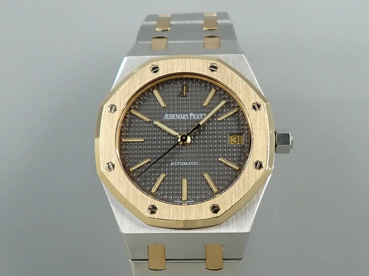 オーデマピゲ ロイヤルオーク Ref.14790SA/O/0789SA ステンレススチール/イエローゴールド グレー文字盤