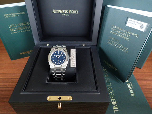 オーデマピゲ ロイヤルオーク Ref.15202ST.OO.1240ST.01 ブルー文字盤 中古 royal-oak-30