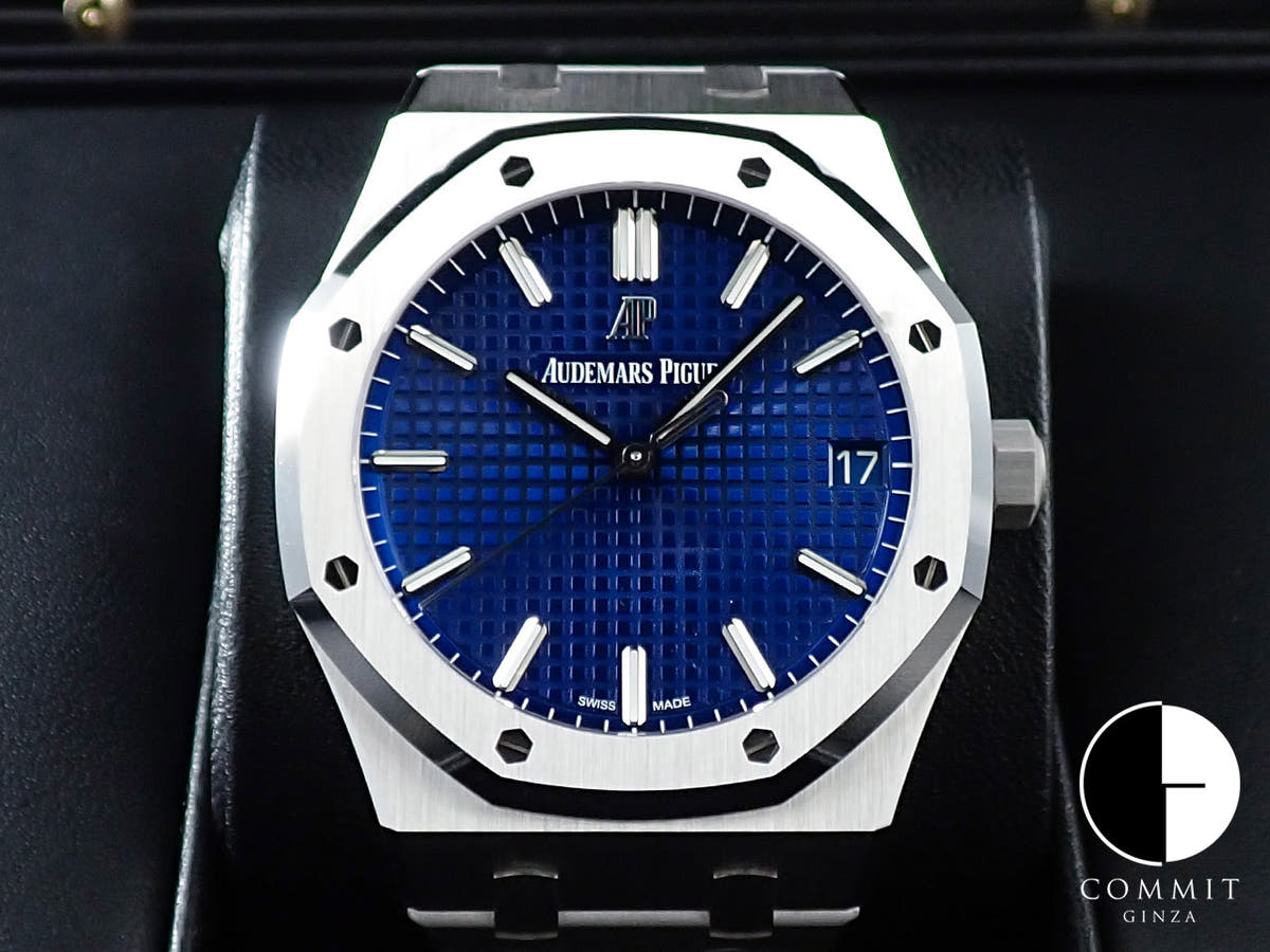 オーデマピゲ ロイヤルオーク Ref.15503BC.OO.1220BC.01 ホワイトゴールド ブルー文字盤