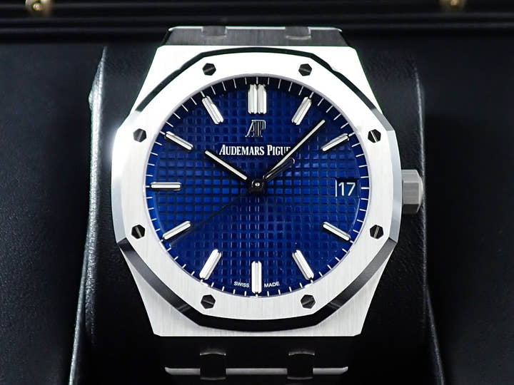 オーデマピゲ ロイヤルオーク Ref.15503BC.OO.1220BC.01 ホワイトゴールド ブルー文字盤
