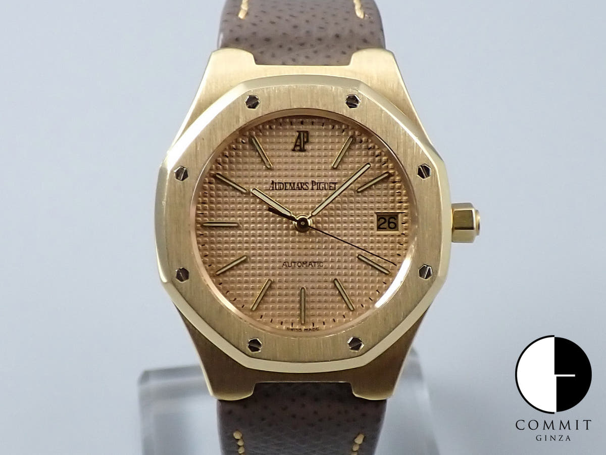 オーデマピゲ ロイヤルオーク Ref.14800BA イエローゴールド サーモン文字盤