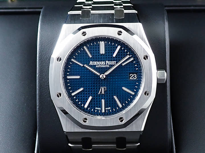 オーデマピゲ ロイヤルオーク ジャンボ エクストラ シン Ref.15202ST.OO.1240ST.01 ステンレススチール ブルー文字盤